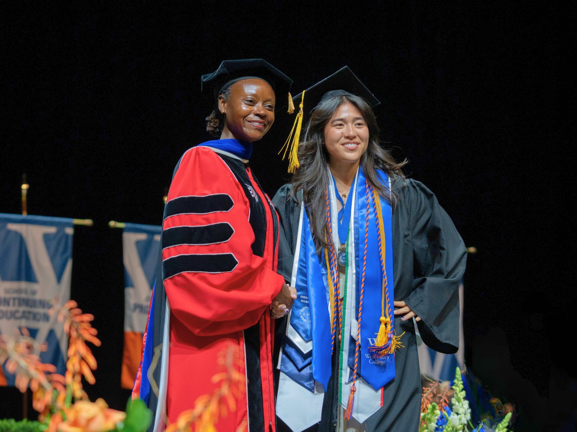 Honors graduate and WVC president at commencement