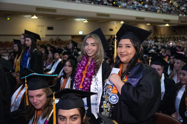 latinx grads pictured at commencement