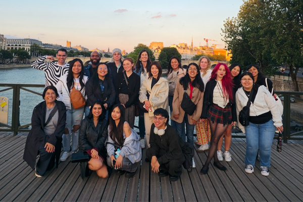 cilker students during global art and fashion tour