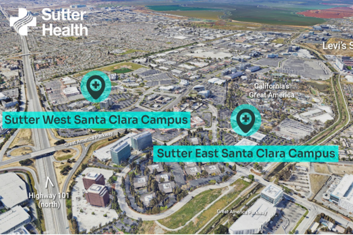 sutter health map