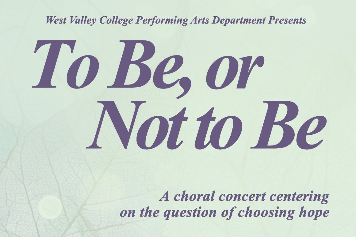 to be or not to be purple text on leaf overlay background