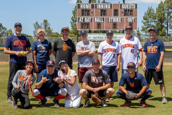 Brad with faculty and staff softball