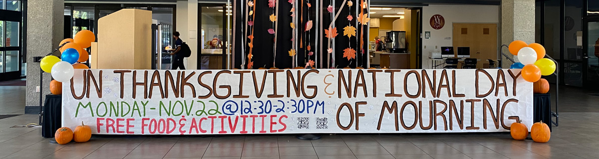 Unthanksgiving banner from Fall 2022