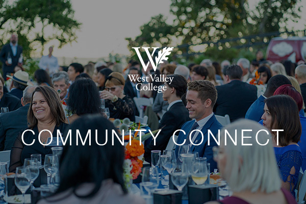 Community Connect with logo and people outside at an event