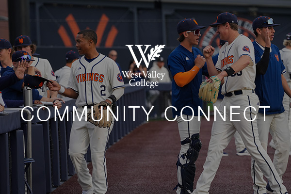 Community Connect with logo and baseball players