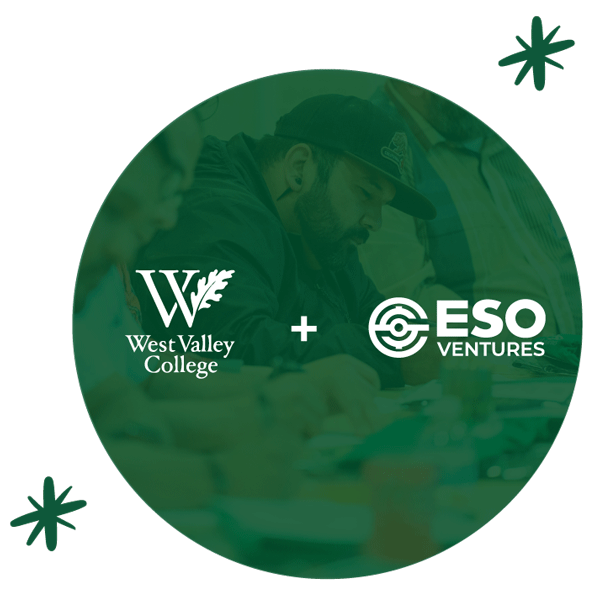 ESO Ventures and West Valley College logos in a green circle