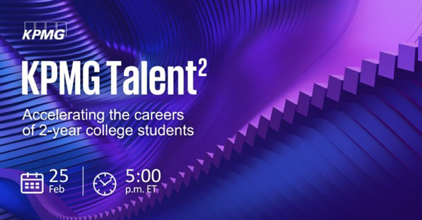 KPMG Talent accelerating the careers of 2-year college students