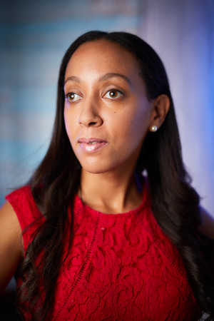 Haben Girma looking off into distance.